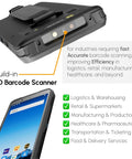 Rugged Android 12 Barcode Scanner Handheld Mobile Computer With Octa Core 2.0GHz 1D 2D QR Code NFC Reader IP66 shown with 6.0 inch screen