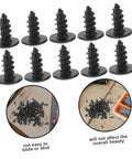 Genuine M4x10mm Carbon Steel Mini Screws With Slick Black Finish For Tight Furniture Build And Hassle Free Diy Home Improvement Projects Rock Solid Bulk Hardware Pack Today arranged in a compact group.