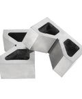 Heavy Duty Cast Iron V Block Set 4 x 2-1/4 x 2-5/8 Inches, Machined Square And Parallel, High Quality Workholding In Pairs For Large Jobs, Built Tough For Milling, Drilling And Fabrication, pair of cast iron V blocks