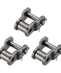 Top Tier ISO DIN 16B-1 Roller Chain Offset Half Link For Heavy Duty Gear With 25.4 Pitch 3 Pack Manganese Steel connectors