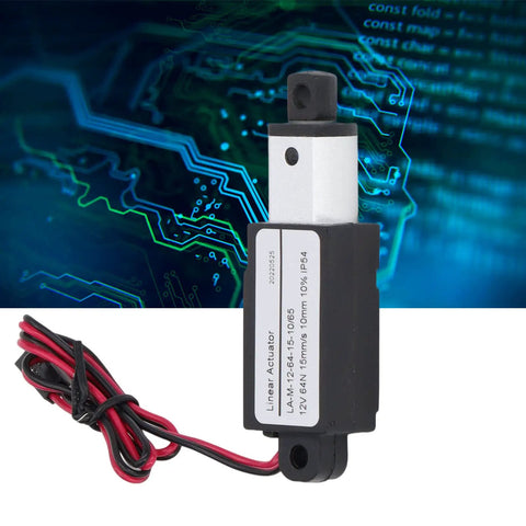 12V Mini Linear Actuator With 10mm Stroke, Aluminum Housing, Micro DC Actuator for Automation and Agriculture, easy polarity wiring