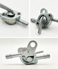 Inline Gas Petcock Shut Off Valve for 50cc to 125cc dirt bikes with 6mm inlet/outlet, three sixteenth inch fuel line compatibility