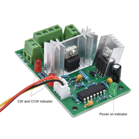 Close-up view of electronic circuit board with indicators, compatible with Beefy 12V DC Worm Gear Motor with 8mm Output Shaft.