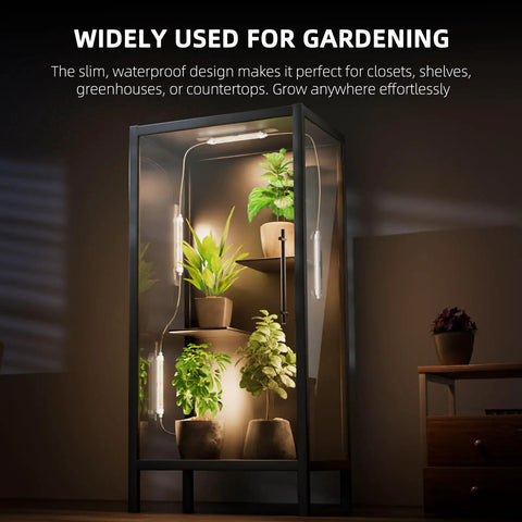 Full Spectrum LED Grow Light Bars Kit For Indoor Gardens And Grow Tents, Waterproof Plant Lamp System illuminating plants