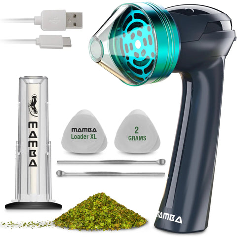 XL Electric Herb Grinder USB Rechargeable One Hand Operation For Dried Herbs And Spices, 2G Capacity, Lightweight Gray Design