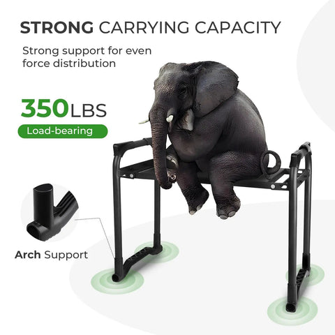 Elephant sitting on Upgraded Garden Kneeler And Seat With 9.8 Inch Wide And 3 Inch Thick Kneeling Pad, Heavy Duty Stool.