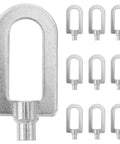 10 Piece Dent Removal Pull Ring Tool Kit With 4mm Aluminum Rings, Built Tough PDR Gear For Auto Body Repairs, Silver Finish Pullers For Home Or Shop, DIY Friendly, Easy Grips, Reusable And Reliable. Silver aluminum dent pull rings set