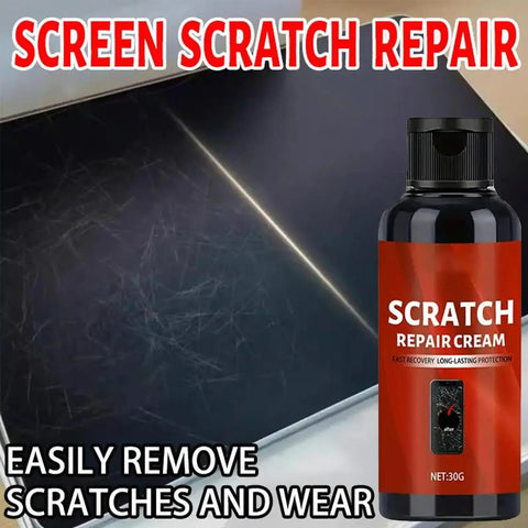 Fast Scratch Fix For Screens And Glasses With Sponge Applicator Phone And Eyewear Scratch Remover Cream Bottle