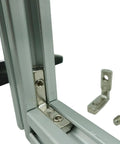 Heavy Duty 200mm T Slot Aluminum Profile For DIY Builds 1 Piece 20x20mm Silver Extrusion joint detail with connectors