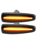 Mitsubishi Lancer Front LED Side Marker Lights Pair With Black Lens And Yellow Turn Signals 8351A001 Sidemarker Lamps For Lancer 2008 2017 Evo X Mirage Outlander Outlander Sport 2007 2022
