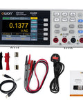 Portable Digital Multimeter With Three Point Five Inch TFT LCD Backlit Screen 55000 Counts True RMS Dual Line Display Measures AC And DC Voltage And Current Resistance Capacitance Temperature For Lab And Industrial Use with accessories