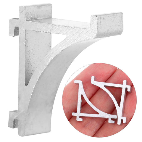 Aluminum Freezer Shelf Clips Must Have Ten Pack Easy To Install Cooler Shelf Braces shown in hand and single clip view
