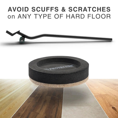 Heavy Duty Felt Furniture Sliders Combined With Sturdy Lifting Bar Built To Slide Heavy Couches Across Hardwood And Tile Smoothly showcasing steel lifting bar and felt base.