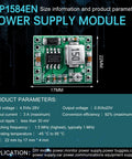 MP1584EN DC-DC Buck Converter Module with 22mm x 17mm size, 3A max, 92% efficiency, for DIY electronics projects.