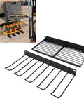 Heavy Duty Wall Mount Power Tool Organizer Rack With Drill Charging Station For A Clutter Free Garage showing storage for drills and tools.