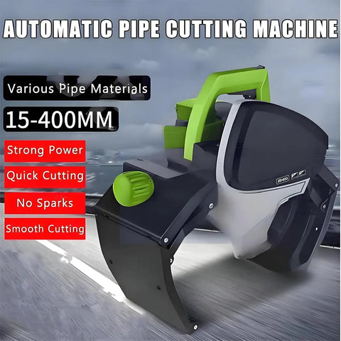Professional Grade Heavy Duty Electric Pipe Cutter With Automatic Tube Cutting Machine And 5 Adjustable Speed Settings For Slick Plumbing And Metal Fabrication Up To 400Mm, automatic pipe cutting machine for various materials.