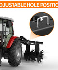 Heavy Duty Disc Harrow 2 Pack For ATV UTV Use Four Rotating Disc Plow Scraper Blades with adjustable hole position on tractor
