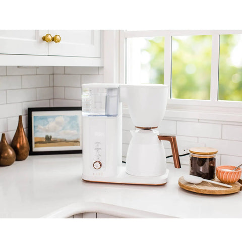 Smart Drip Coffee Maker With 10 Cup Insulated Carafe WiFi Enabled Voice To Brew Technology Matte White SCA Certified Barista