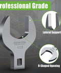 14 Piece 1/2 Inch Drive Jumbo Crowfoot Wrench Set SAE With Chrome Plated Carbon Steel, Drop Forged And Heat Treated