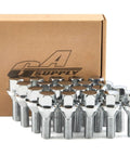 Rock Solid M12 X 1.25 Oem Wheel Lug Bolts Featuring 28Mm Shanks And Tapered Cone Seats, Three Quarter Inch Hex, 20 Piece Set displayed with packaging.