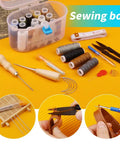 Pro Grade Heavy Duty Upholstery Repair Kit With Leather Sewing Thread Big Eye Needles And Sewing Awl 43 Piece DIY Craft Pack