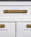 Antique Brass Cabinet Pull Set 5 Pack 3 Inch Center To Center Backplates With Base Plate Zinc Alloy Vintage Kitchen Handles on drawers