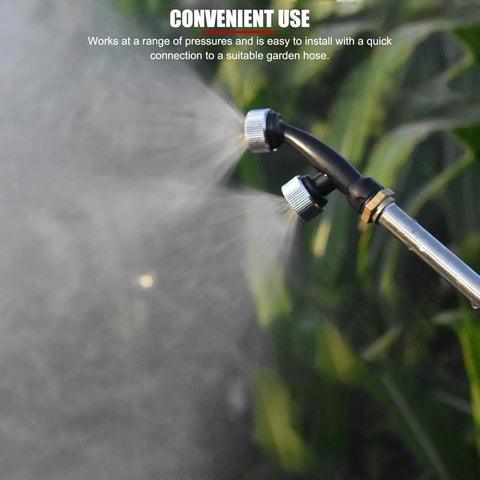DN15 G1/2 Inch Double Tip Nozzle Replacement For Backpack Sprayer Ideal For Garden Backyard Patio And Nursery No Sweat Coverage