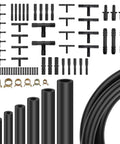 Automotive Vacuum Hose Kit With 6 Five Foot Hoses 64 Hose Connectors 24 Clamps Silicone Vacuum Tubing For Cars Universal Inner Diameters