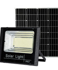 JUDYSSY Solar Flood Light Outdoor, Led Light Solar Flood Light Sensor Solar Pa, Black,80W EU with solar panel and bright lens.