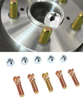 Upgrade Your Ride With Premium Wheel Studs And Lug Nuts Kit Featuring 1/2 Inch Fine Thread 5 Bolt Pattern Designed For Heavy Duty Use And Secure Grip On Most Cars And Trailers. Wheel stud and lug nut set with 1/2 inch fine thread, 5-bolt pattern, steel finish