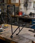 Front Fork Cargo Rack For Bikes: Go-To Gear For Bikepackers And Commuters, Fits 34-40mm Forks, Easy Quick-Install Mount, Steel Construction
