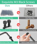 Comparison of Heavy Duty M3x30mm Hex Socket Head Cap Screws And Bolts 130 Piece Set 12.9 Grade Carbon Steel in storage vs. others.