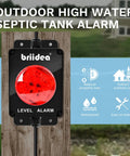 Indoor Outdoor Sump Pump Alarm With 110dB Audible Alert And LED Indicator, 10ft Float Switch For Septic Systems, Ponds, Water Tanks And Basements, High Water Level Protection To Keep Your Crib Dry, wall-mounted