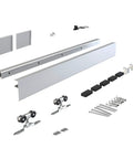 6Ft Barn Door Sliding Hardware Kit Aluminum Alloy Box Rail Track For Interior Single Wooden Door Low Clearance
