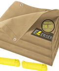 Durable Tough As Nails Canvas Tarps 6x8 Feet Waterproof Tarpaulins with Aluminum Grommets and Ropes in Yellow