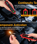 Durable 6 To 24V DC Automotive Circuit Tester Light with 13 Feet Leads testing car engine for continuity and polarity