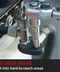 18 Piece 3 8 Inch Drive Crowfoot Flare Nut Wrench Set With Organizer Box SAE And Metric Sizes from 3 8 to 7 8 inch