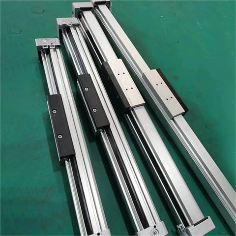 Top Shelf Pneumatic Rodless Cylinder Featuring Precision Linear Guide For Smooth Straight Stroke Motion Control 18 25 32 40mm metal guide rails