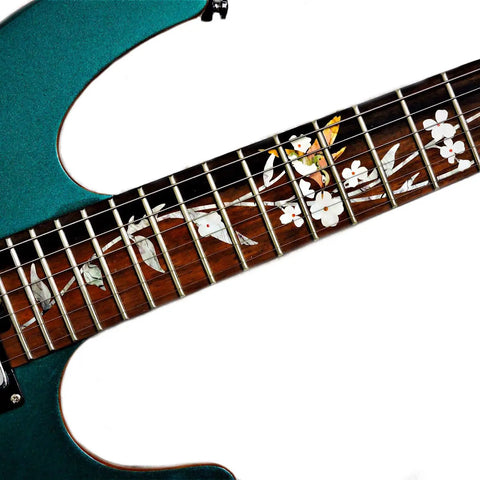 Tree Of Life Hummingbird Fret Marker Inlay Stickers For Guitars Real Look Fretboard Decals PET Material Easy To Apply No Residue