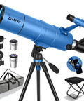 90mm Aperture Portable Telescope For Kids And Adults With 550mm Focal Length High Powered Astronomy Scope Beginner Friendly