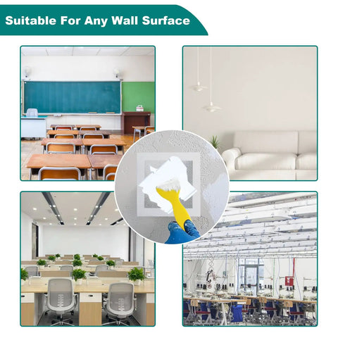 10 Pack Drywall Repair Kit For Large Holes And Small Nail Holes, applying 4/6/8 inch patch with adhesive aluminum mesh.
