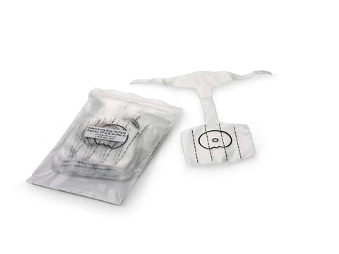 Infant lung bags in a pack, designed for Top Tier Infant CPR Training Manikin With Realistic Dark Skin Texture And Integrated AHA Feedback Monitor.