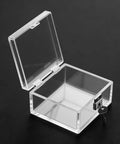 Set Of 16 Clear Self Adhesive Plastic Hinges 35x25mm Small Hinge Pack For DIY Boxes Cabinets Display Stands Glass Furniture Transparent