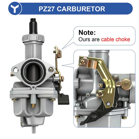 PZ27 Carburetor Kit Replacement For 125cc 150cc 200cc 250cc ATVs Go Karts Dirt Bikes And Four Stroke Machines Not For GY6 Engines