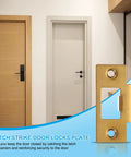 Stainless Steel Door Strike Plates With T Cam Block Deadbolt Latch Reinforcement For Exterior Doors Rock Solid Security Plates Gold Finish