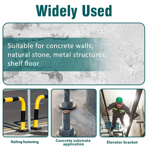 Three Eighths Inch By Three Inch Stainless Steel Wedge Anchors For Concrete And Stone Heavy Duty Expansion Bolts installation view