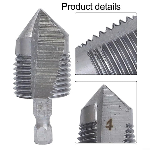 Heavy Duty 20Mm Ppr Pipe Threader Internal Cutter For Water Lines fix stripped threads fast with hex shank detail view.