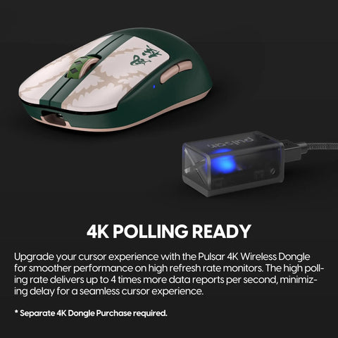 Demon Slayer X2A Wireless Gaming Mouse For PC And Mac, Ultra Lightweight Ambidextrous Beast with 26000 DPI and 4K dongle