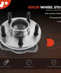 Front Wheel Bearing And Hub Assembly For Ford Ranger And Mazda B3000 B4000 1998 1999 2000 5 Lug Wheels 4WD And 2WD ABS
