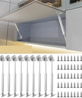 Upward Opening Cabinet Doors Gas Strut Lift Hinges With Soft Close, 80N And 100N Tension, Concealed Mounting For Overhead Cabinets